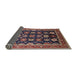 Sideview of Mid-Century Modern Pink Oriental Rug, urb1486