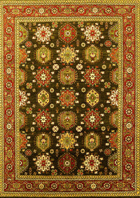 Oriental Yellow Industrial Rug, urb1486yw