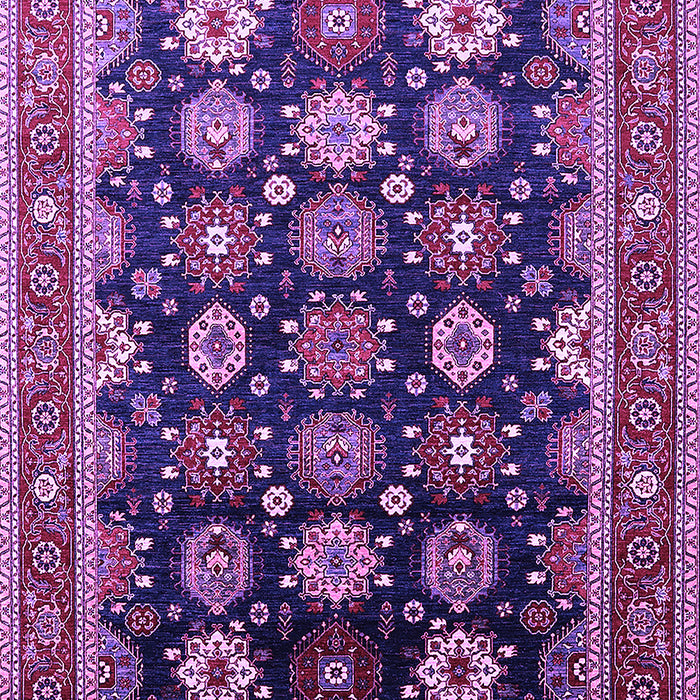 Machine Washable Oriental Purple Industrial Area Rugs, wshurb1486pur