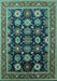 Oriental Turquoise Industrial Rug, urb1486turq