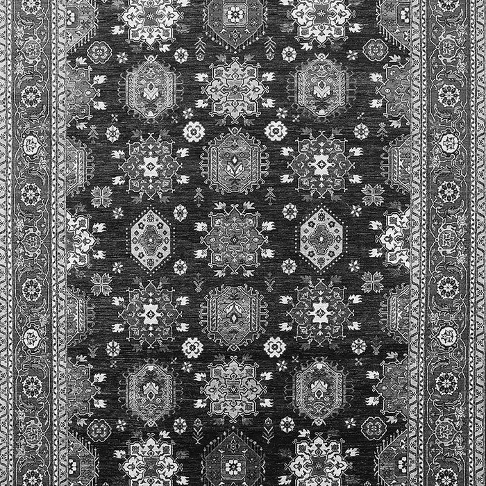 Machine Washable Oriental Gray Industrial Rug, wshurb1486gry