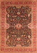 Machine Washable Oriental Orange Industrial Area Rugs, wshurb1487org