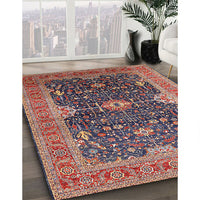 Mid-Century Modern Camel Brown Oriental Rug, urb1487