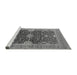 Sideview of Machine Washable Oriental Gray Industrial Rug, wshurb1487gry