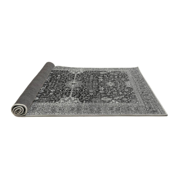 Sideview of Oriental Gray Industrial Rug, urb1487gry
