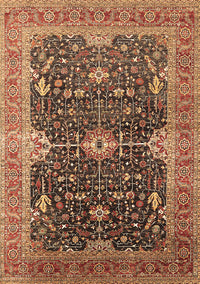 Oriental Brown Industrial Rug, urb1487brn