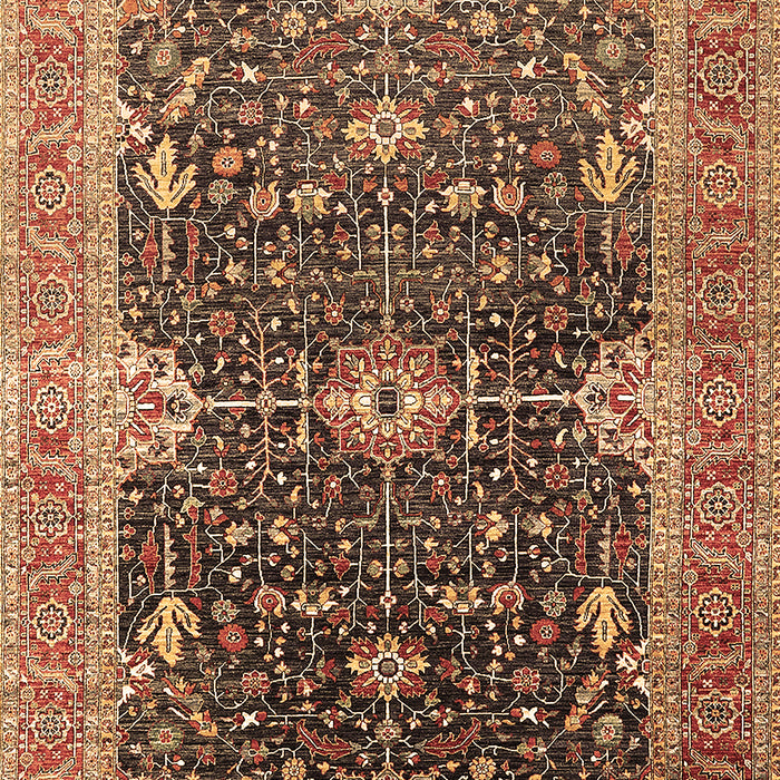 Oriental Brown Industrial Rug, urb1487brn