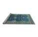 Sideview of Machine Washable Oriental Light Blue Industrial Rug, wshurb1487lblu