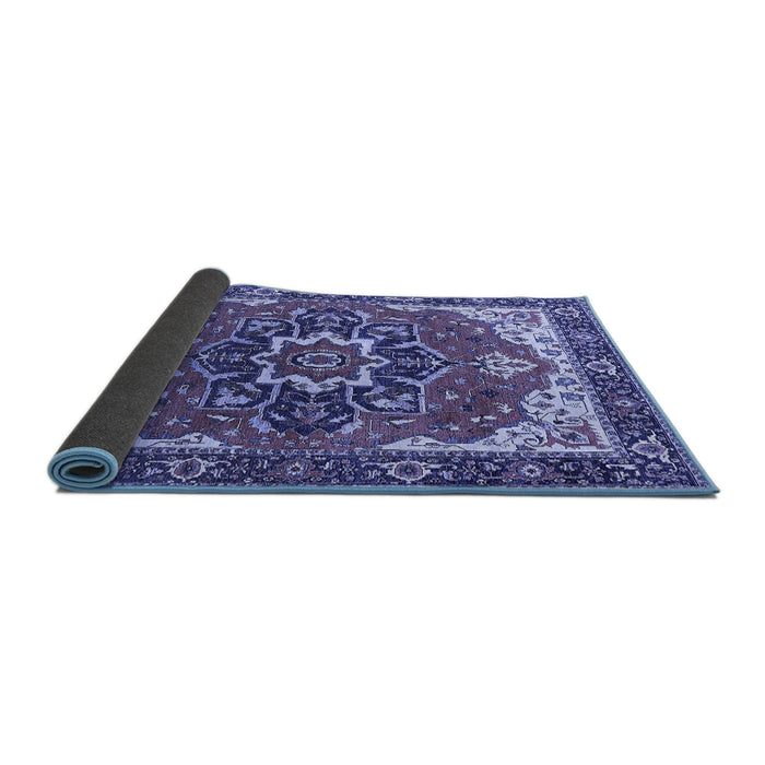 Sideview of Persian Blue Traditional Rug, urb1488blu