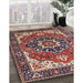 Mid-Century Modern Camel Brown Persian Rug in Family Room, urb1488