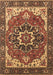 Machine Washable Persian Brown Traditional Rug, wshurb1488brn