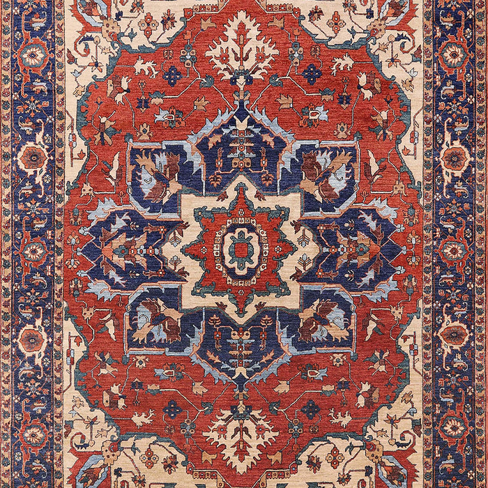 Mid-Century Modern Camel Brown Persian Rug, urb1488