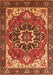 Machine Washable Persian Orange Traditional Area Rugs, wshurb1488org