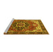 Sideview of Machine Washable Persian Yellow Traditional Rug, wshurb1488yw