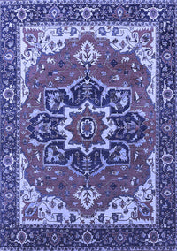 Persian Blue Traditional Rug, urb1488blu