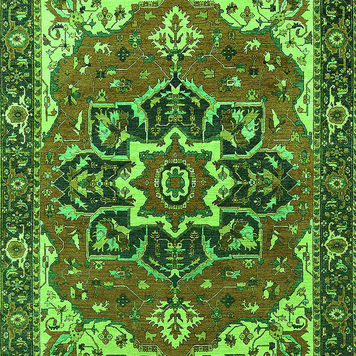 Persian Green Traditional Rug, urb1488grn