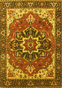 Persian Yellow Traditional Rug, urb1488yw