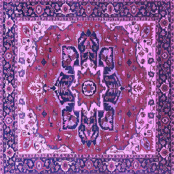 Square Persian Purple Traditional Rug, urb1488pur