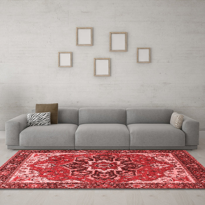 Traditional Red Washable Rugs