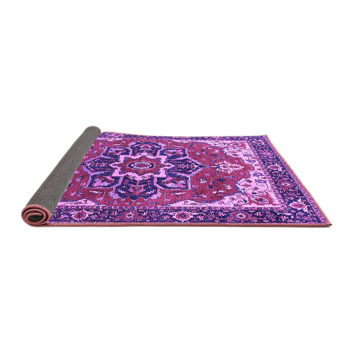 Sideview of Persian Purple Traditional Rug, urb1488pur