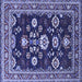 Square Oriental Blue Industrial Rug, urb1489blu