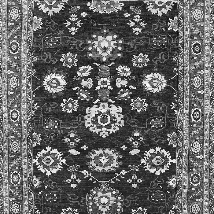 Machine Washable Oriental Gray Industrial Rug, wshurb1489gry