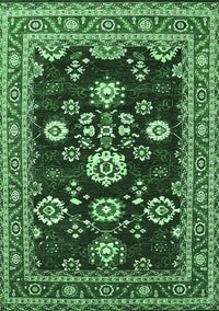 Oriental Emerald Green Industrial Rug, urb1489emgrn