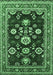 Oriental Emerald Green Industrial Rug, urb1489emgrn