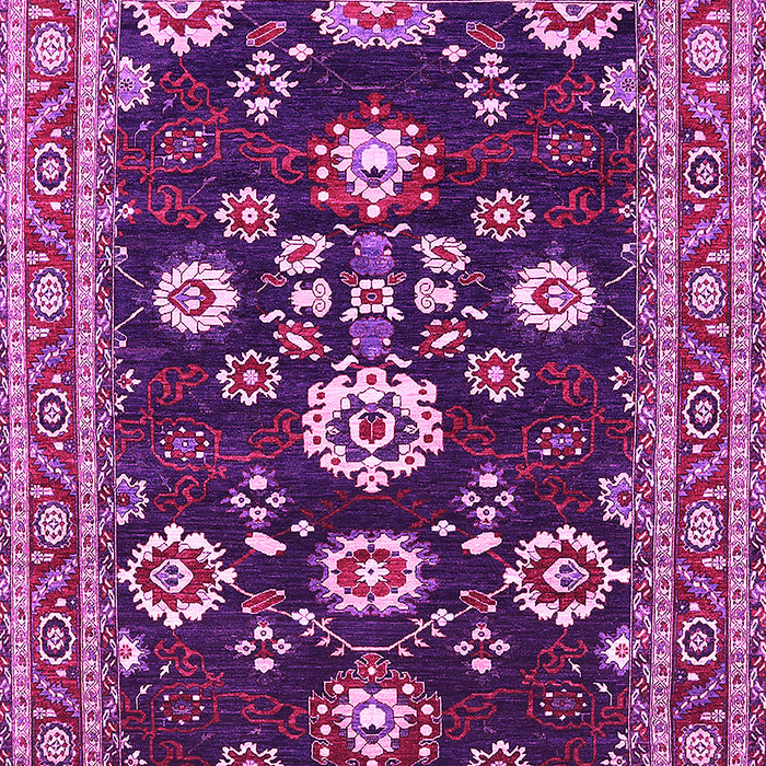 Machine Washable Oriental Pink Industrial Rug, wshurb1489pnk