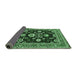 Sideview of Oriental Emerald Green Industrial Rug, urb1489emgrn