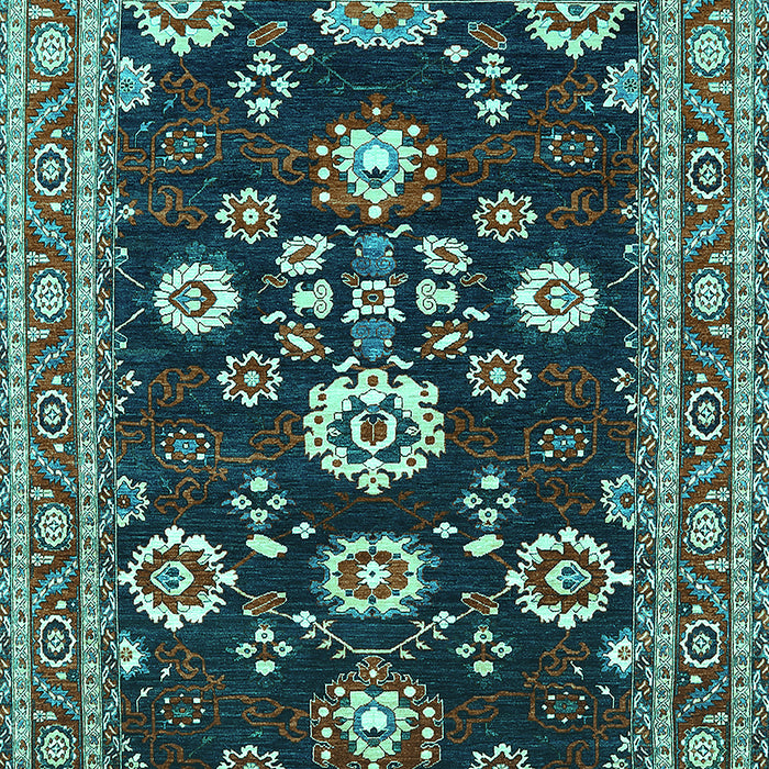 Oriental Turquoise Industrial Rug, urb1489turq