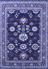 Oriental Blue Industrial Rug, urb1489blu