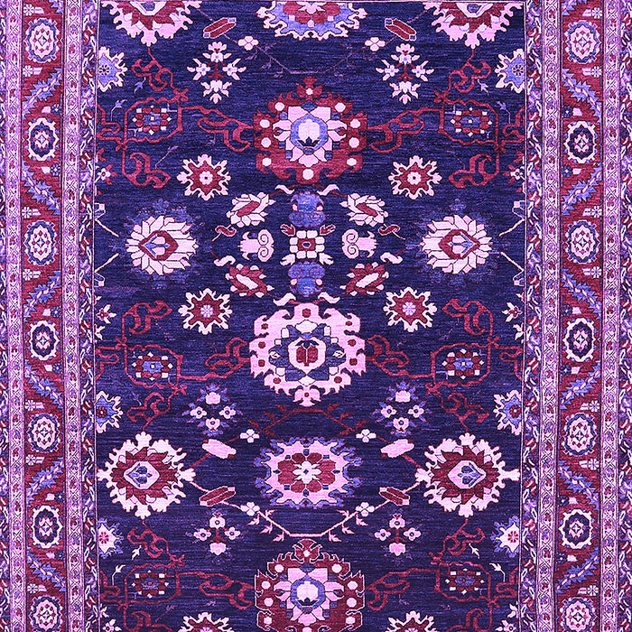 Machine Washable Oriental Purple Industrial Area Rugs, wshurb1489pur
