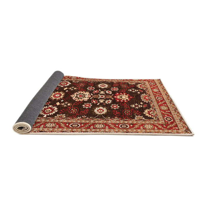 Sideview of Oriental Orange Industrial Rug, urb1489org