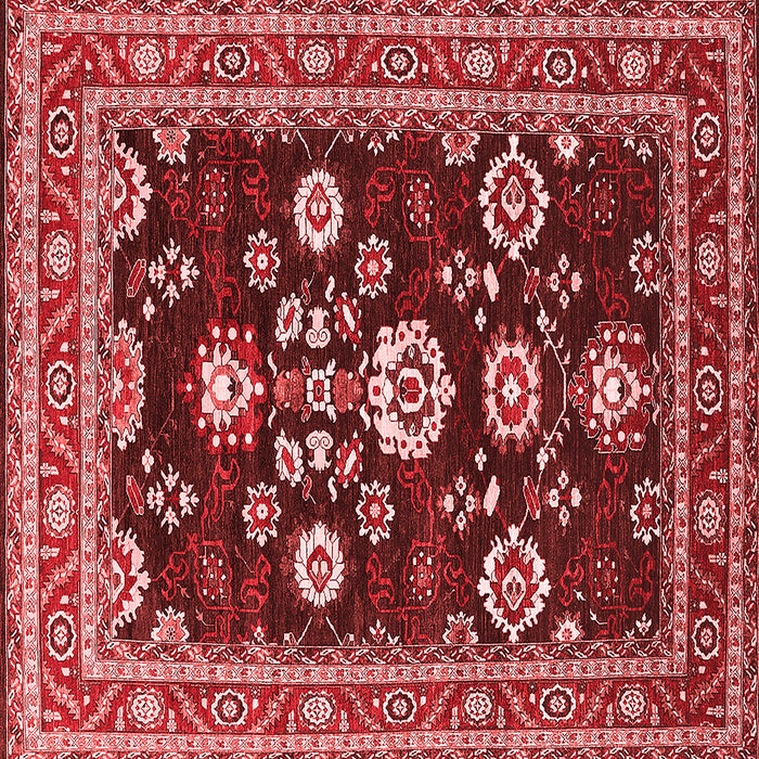 Machine Washable Oriental Red Industrial Rug, wshurb1489red