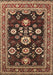 Machine Washable Oriental Brown Industrial Rug, wshurb1489brn