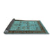 Sideview of Oriental Light Blue Industrial Rug, urb1490lblu