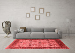 Industrial Red Washable Rugs