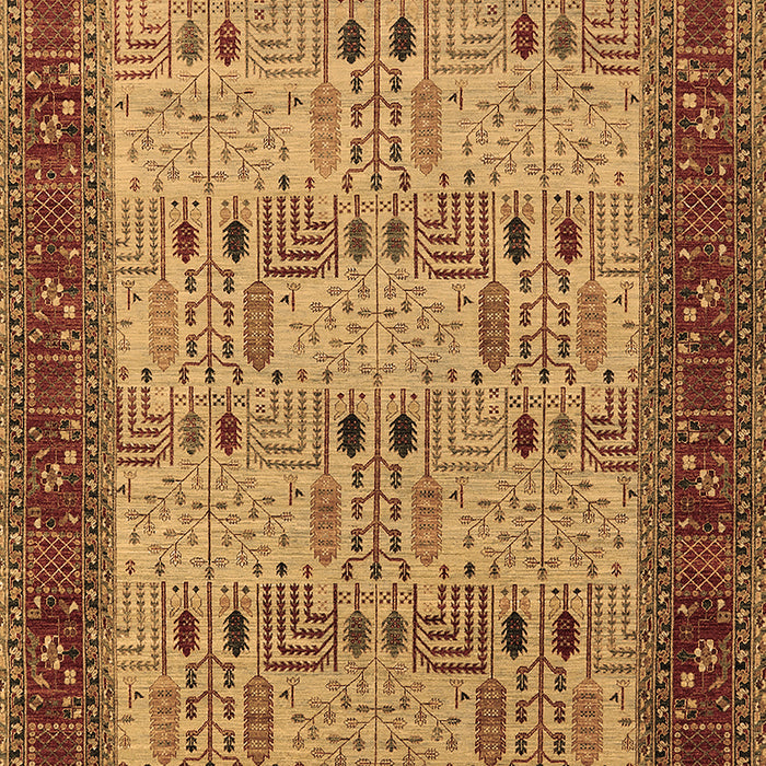 Machine Washable Oriental Brown Industrial Rug, wshurb1490brn
