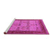 Sideview of Machine Washable Oriental Pink Industrial Rug, wshurb1490pnk