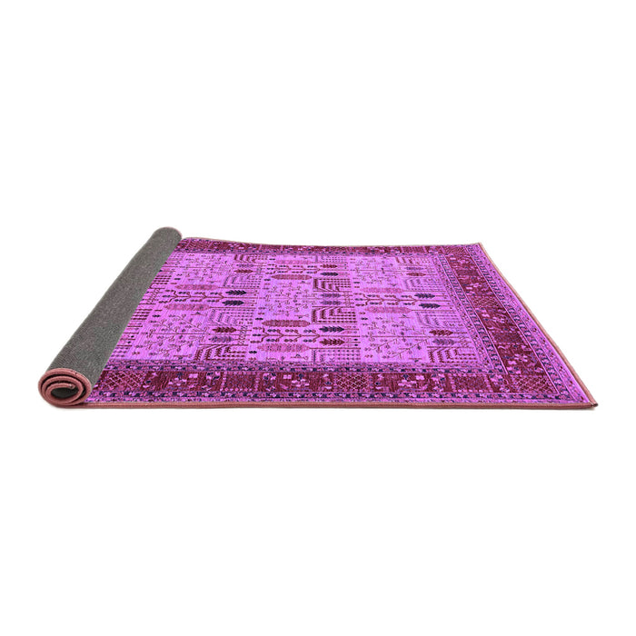 Sideview of Oriental Purple Industrial Rug, urb1490pur