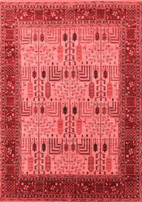 Oriental Red Industrial Rug, urb1490red