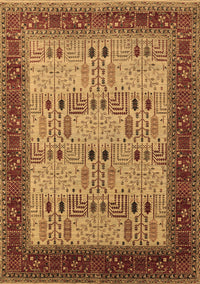 Oriental Brown Industrial Rug, urb1490brn