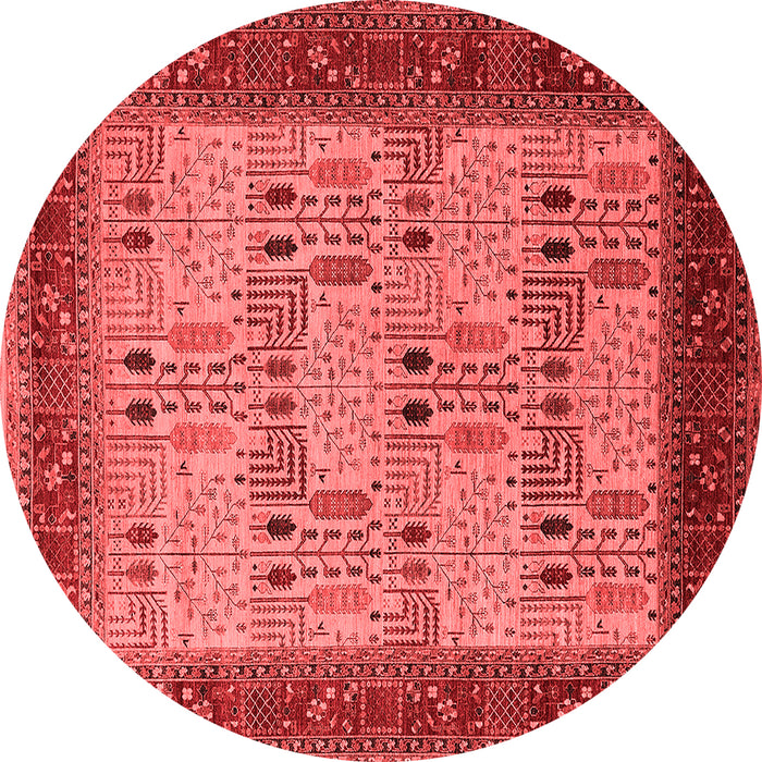Machine Washable Oriental Red Industrial Rug, wshurb1490red