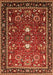 Machine Washable Oriental Orange Industrial Area Rugs, wshurb1491org