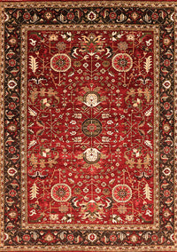 Oriental Orange Industrial Rug, urb1491org