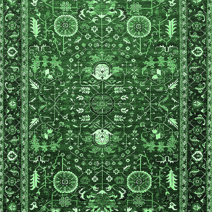 Oriental Emerald Green Industrial Rug, urb1491emgrn