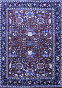 Oriental Blue Industrial Rug, urb1491blu