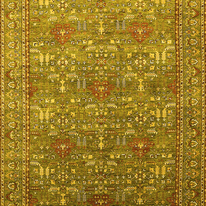 Oriental Yellow Industrial Rug, urb1492yw