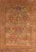 Machine Washable Oriental Orange Industrial Area Rugs, wshurb1492org